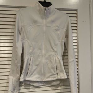 White lulu lemon define jacket size 6